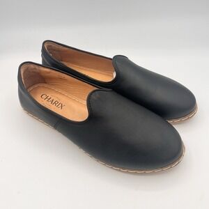NEW Charix Atelier Istanbul Artisan Shoes Black Slip On Size 9.25 (EU 40) NWOB